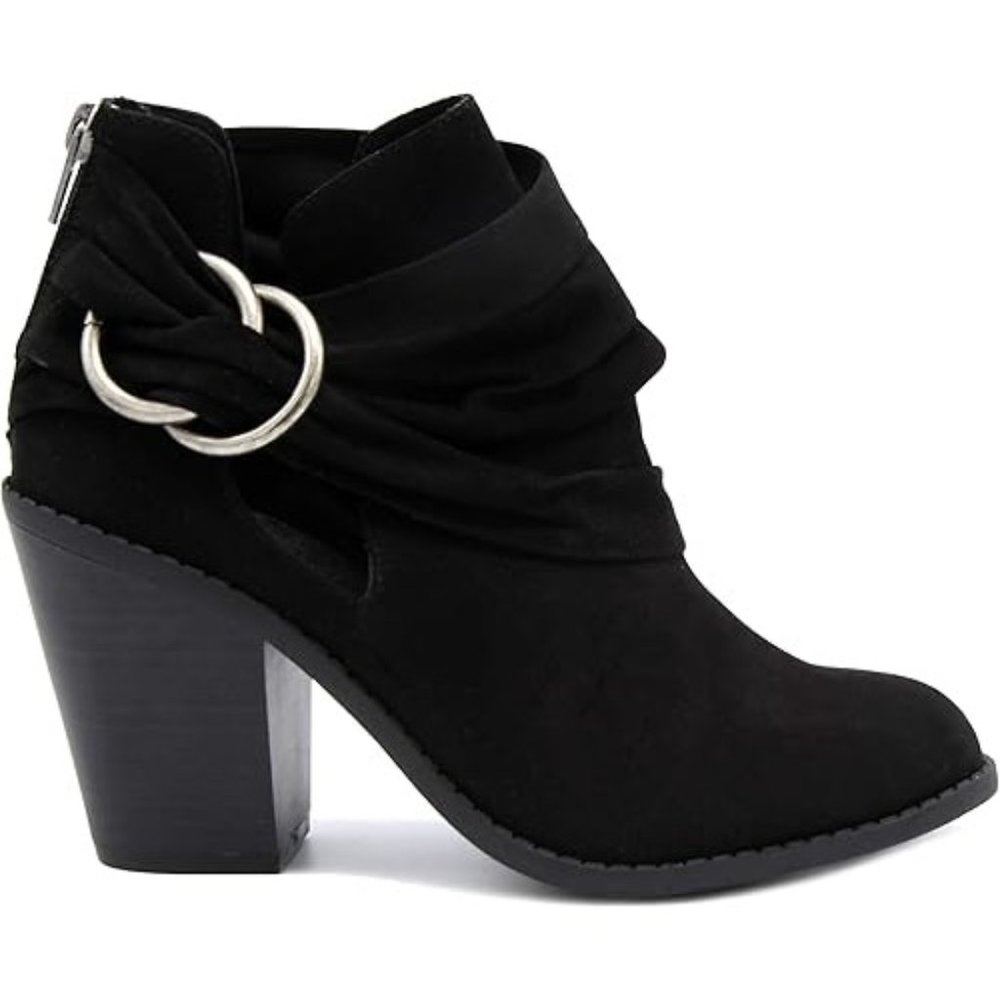 Sugar Women's Victory Transitional Dress Block Heel Ankle Boot Black Size 6.5M - Picture 2 of 8
